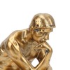 Thinker Statue Retro Style Energetic Lines Stable Nonslip Durable Resin
