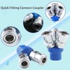 TopHomer 1/4'' Air Inlet Thread Air Compressor Connector Round Quick