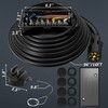 MICTUNING Heavy Duty 7 Way Plug Inline Trailer Cord with