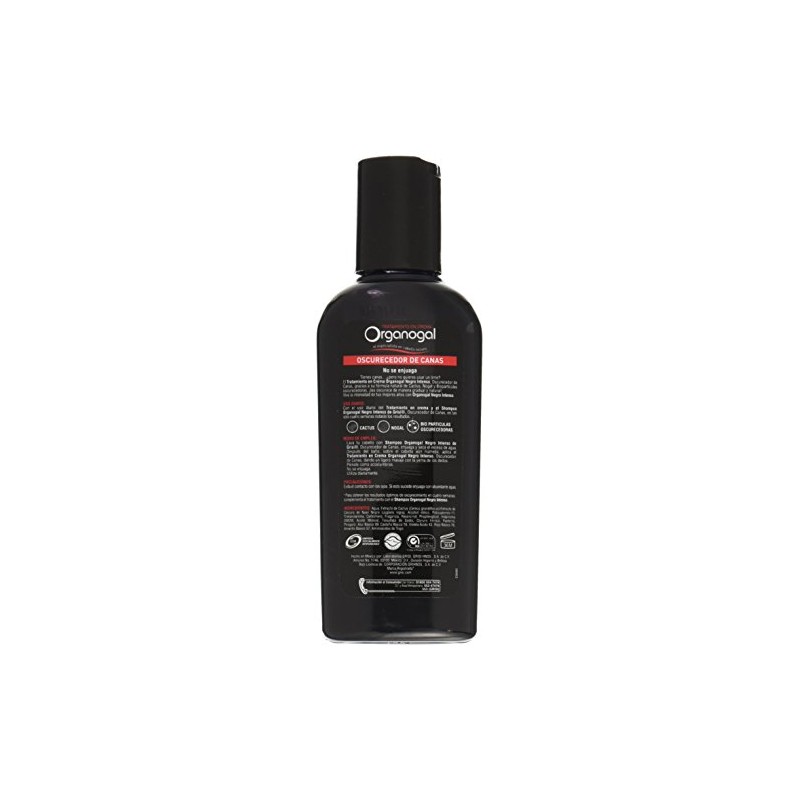 Organogal Tratamiento, color Negro Intenso, 130 ml Shampoo Grisi negro