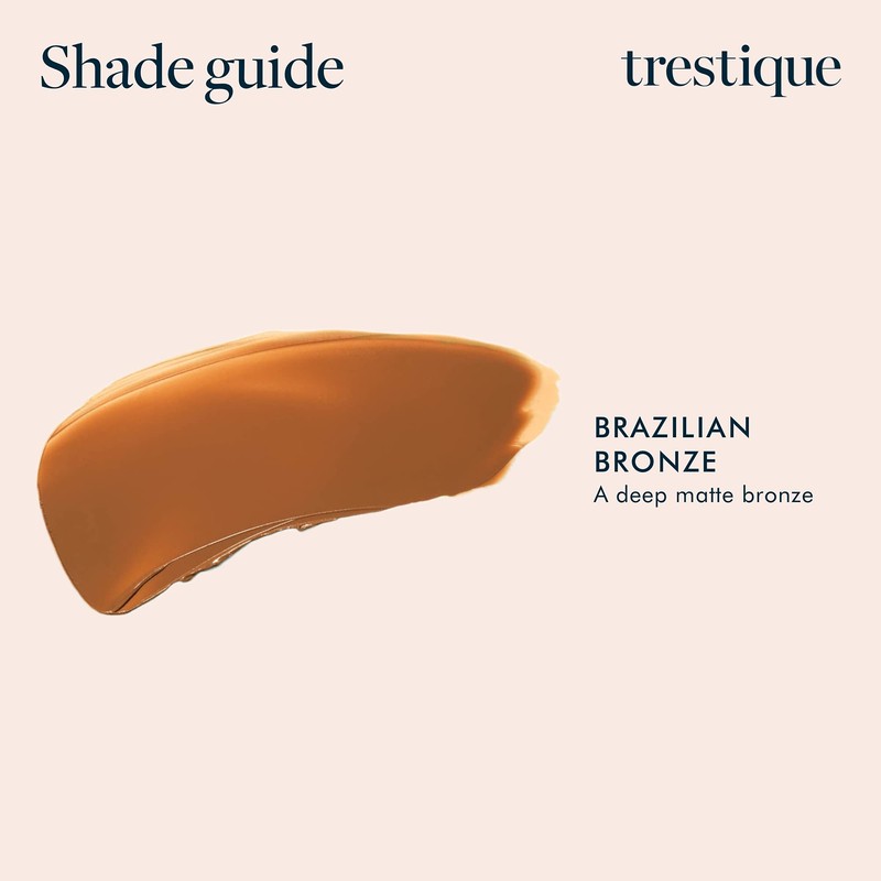 trestique Bronzer Stick, Refillable Contour Stick With Built-In Blending Brush,