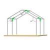 Canopy Tent Fittings 1-3/4" Connectors 3-Way, 4-Way Set for Shelter,