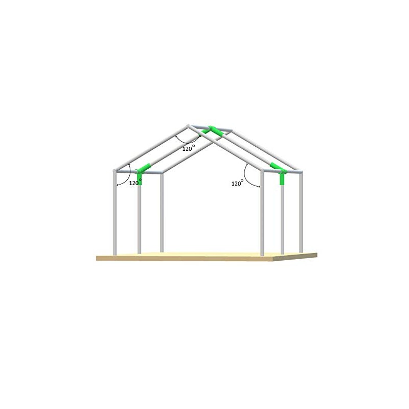 Canopy Tent Fittings 1-3/4" Connectors 3-Way, 4-Way Set for Shelter,