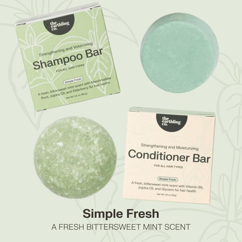 Shampoo and Conditioner for Thickness & Volume:_Simple Fresh