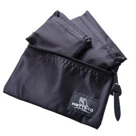 Lucan 506 Eco Bag with Pouch, 3-Piece Set, Large Capacity, Foldable, Shopping Bag, Gusset, Shoulder Bag, Lightweight, Compact, Stylish, Waterproof, Shopping Bag, for Respect for the Aged Day, Birthday, Gift, Present, Gift for Men, Men, Black