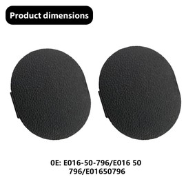 GisWell Set of 2 windscreen wiper covers, windscreen grille cap for Mazda MX-5 2005 to 2009, black plastic PBT cover, E016 50 796