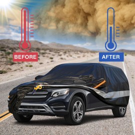 Holthly SUV Car Cover Custom Fit Dodge Journey 2008-2021, 100% Waterproof Breathable Outdoor Car Covers, Sun Rain Dust Snow Protection. (Ships from US Warehouse, Arrive Within 3-7 Days)