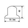 pa-man CS33BK Nut Cap Nut Cover, 1.3 inches (33 mm),
