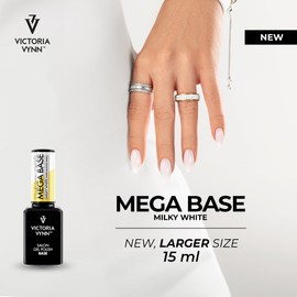 Victoria Vynn Mega Base MILCHWEISS Unterlack Harter & Langer Nägel UV Led Hybrid Gel Lack 15ml