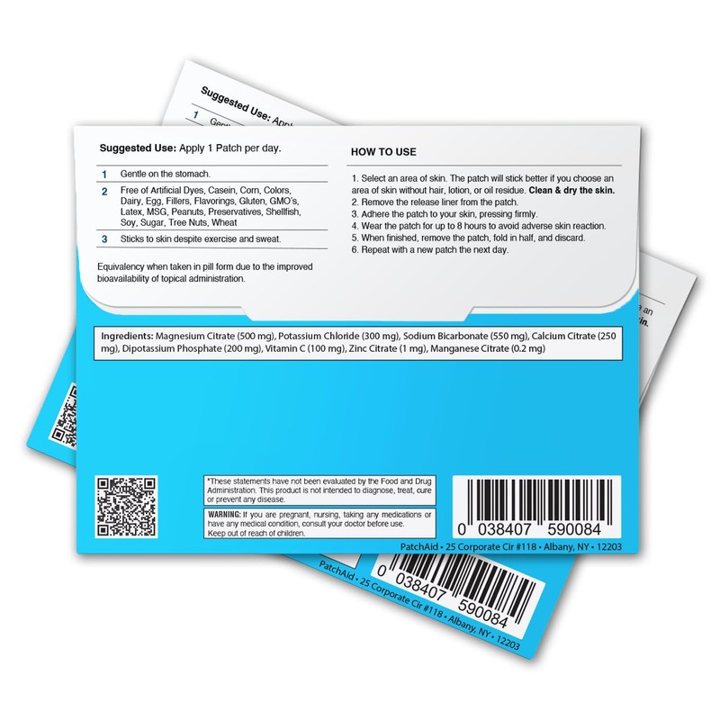 PatchAid Electrolyte Hydration Patch 30-Day Supply