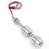 Stainless Steel Double Ball Tank Level Float Switch,DC 0~110V Water Level Controller Sensor Switch for Tank Pool (100mm)
