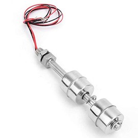 Stainless Steel Double Ball Tank Level Float Switch,DC 0~110V Water Level Controller Sensor Switch for Tank Pool (100mm)