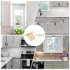 sourcing map 10 Pack Self Closing Cabinet Hinges, 3/8" Overlay