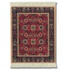 Lextra (Pashmina Flowers), Mouse Rug, Black/Red/Tan/Rust/Light Blue, 10.25 x 7.125