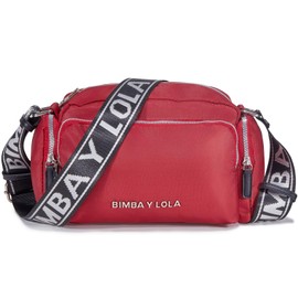 Bolso Crossbody Mujer,Bolsa Impermeable para Mujer,Bolso Bandolera para Mujer,Ligera y Gran Capacidad,Adecuado para Viajar,Trabajar,Salir,Ir de Compras,Uso Diario (Rojo/Plata)