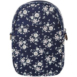 LassZone Floral Pattern Canvas Cute Crossbody Cell Phone Purse Zipper Wallet Small Bags for Women Girls