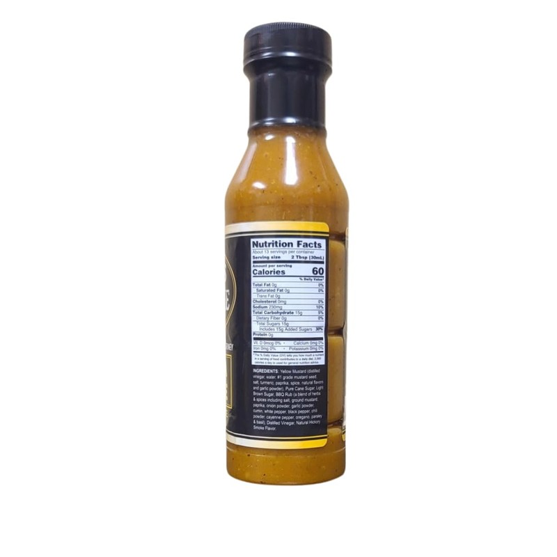 Bethune's BBQ Sauce Carolina Sunshine Mustard BBQ Sauce 12 oz
