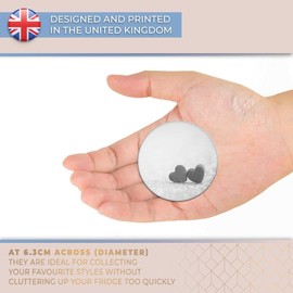 Destination Vinyl ltd Magnet for Refrigerator, Fridge BW - Cute Love Hearts Valentines Wife for Office, Cabinet and Whiteboard, Magnetic Stickers, 41369