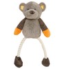 Rosewood Teddy Twister Dog Toy, grey