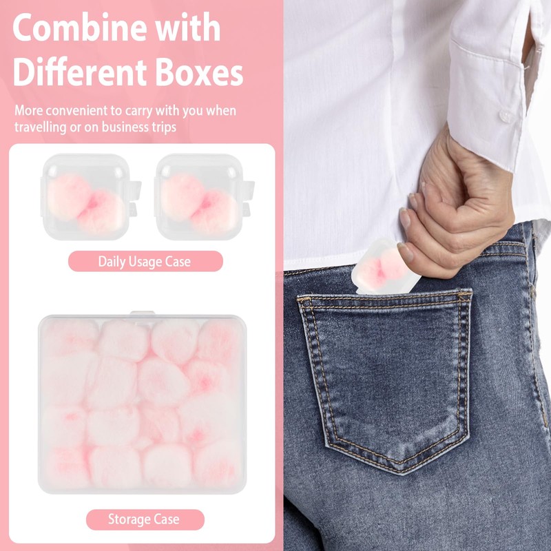 20 Pairs Wax Ear Plugs, Ear Protection for Sleeping, Earplugs