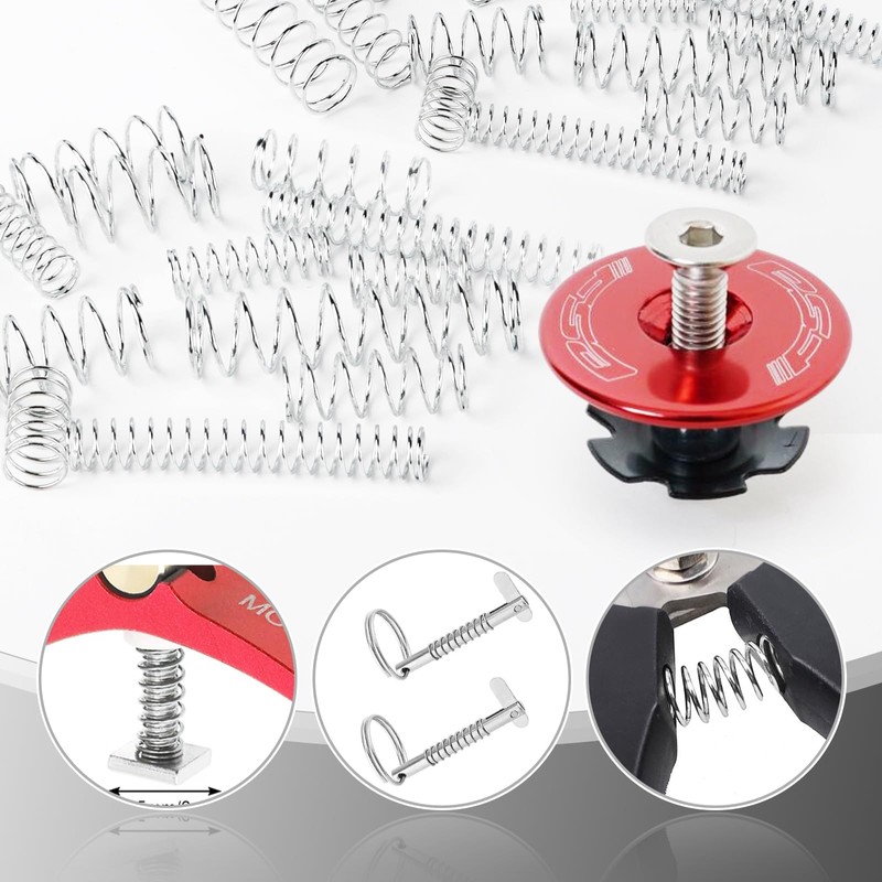 UKOFEW 200 Piece Spring Assortment Set Kit, Various Tension Springs,