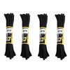 4 PAIRS GRAFTERS 140CM STRONG WORK/HIKING BOOT LACES (Black)
