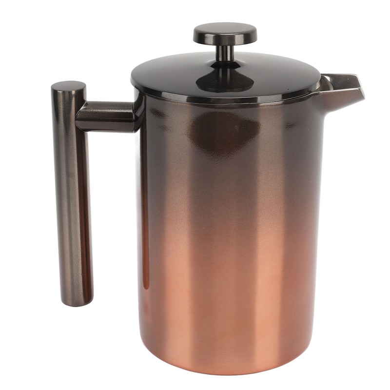 French Press Coffee Tea Maker with Filter Double Layer 304