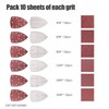 60 pieces of sandpaper triangular sander, 11-hole, 105 x 152