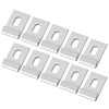 10Pcs Base Clips Hook Fixings Attaches Aluminium Greenhouses Fixture SetSilver
