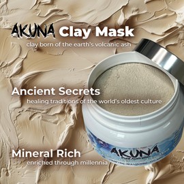 AKUNA Ancient Australian Healing Clay, Calcium Bentonite Clay Mask Powder- Essential Facial Skincare for Detox, Rejuvenating, Anti-Wrinkle, Blackhead removal and Blemish Control