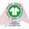 roba Organic Set of 5 Wash Cloths 'Lil Planet' Pink/Mauve,