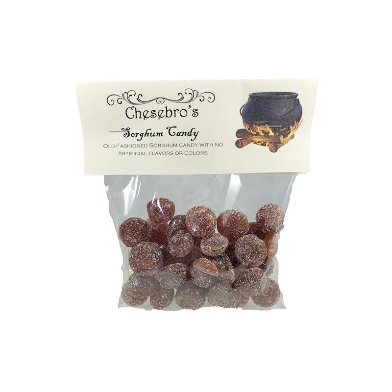Sorghum Kettle-Cooked Hard Candy Drops, 3 Pack of 4.5 oz.
