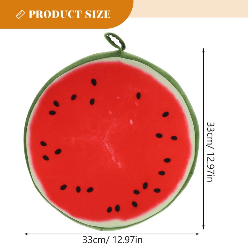 PACKOVE Watermelon Cushion Fruit Seat Cushion 3D Print Decorative Cushions