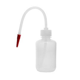 EISCO Wash Bottle, 250ml - Polyethylene - Translucent, Unbreakable - Screw Cap with Flexible Delivery Tube for Dispensing Liquid - Includes Tube Cap Labs