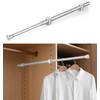 Valet Rods for Closets, Adjustable Closet Rods for Hanging Clothes,