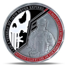 Oath Military Challenge Coin Special Designed for Veterans