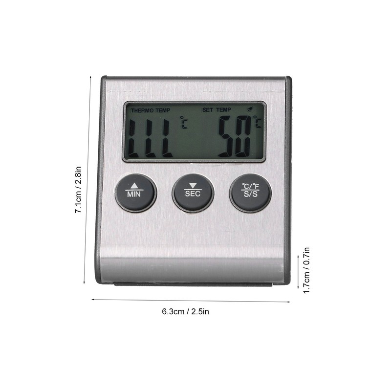 Magnet Design Barbecue Thermometer Food Meat Temperature Meter with Alarm