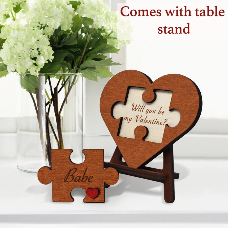 Top Obsession Will You be My Valentine Proposal Puzzle Piece
