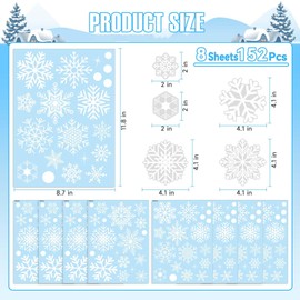 Snowflakes Window Stickers, Christmas Snowflakes, Snowflakes Decorative Window, Christmas Window Sticker, Snowflakes, Christmas Window Snowflakes Decoration