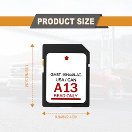 Lasted Navigation SD Card A13, GM5T-19H449-AG, for US And Canada Maps Sync Navigation System SD Card, Compatible with Ford/Lincoln F-150 Super Duty Edge Escape Expedition Explorer Focus MKC 2013-2016