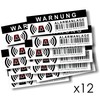 Deterrent Stickers for Burglar and Theft - Warning - Alarming