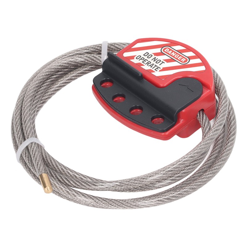 Safety Padlock Set Adjustable Stainless Steel Cable Lockout and 38mm
