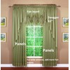 Today's Curtain Emelia Original Voile Panel 90", Dusty Leaf, 60"