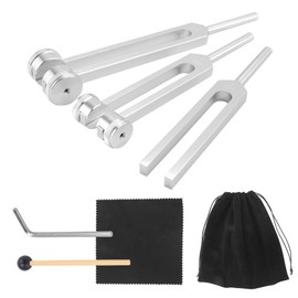 AILIMIAO Tuning Forks Set 128 Hz, 256 Hz, 512 Hz, Tuning Forks Perfect for Healing, Chakra, Sound Therapy, Keep Body, Mind and Spirit
