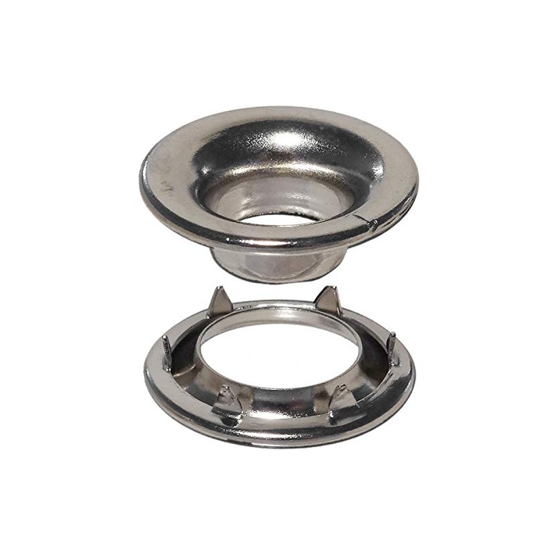 Stimpson E1RRGSWSS100 Stainless Steel Rolled Rim Grommet and Spur Washer
