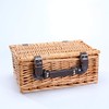 Woodluv Natural Wicker Hamper Basket, Xmas, Wedding, Anniversary Birthday Mothers