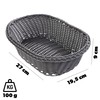 KADAX Braided Basket, Polypropylene Bread Basket, Fruit Basket, Food Basket