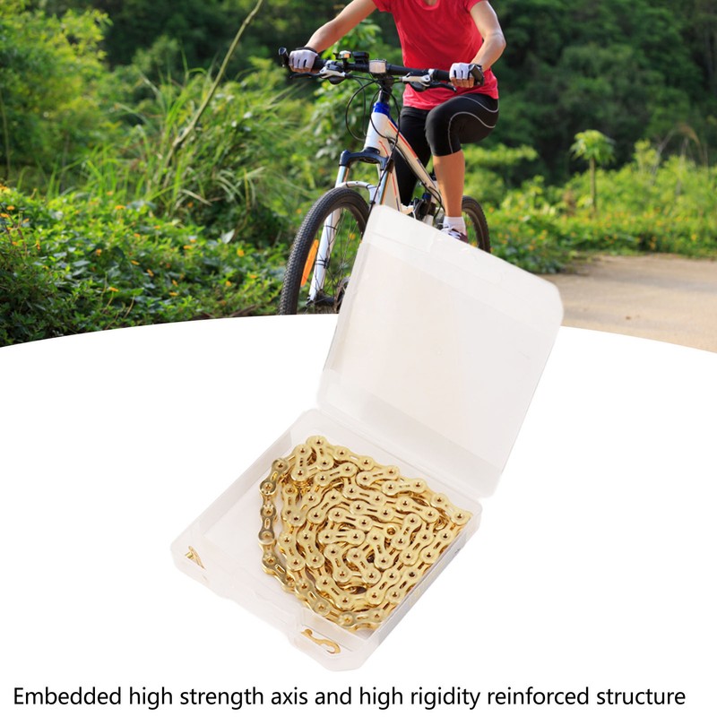 116 Link Bike Speed Chain 9 Speed Hollow Alloy Steel