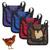4Pcs Chicken Saddle for Hens, Chicken Apron with Elastic Adjustable