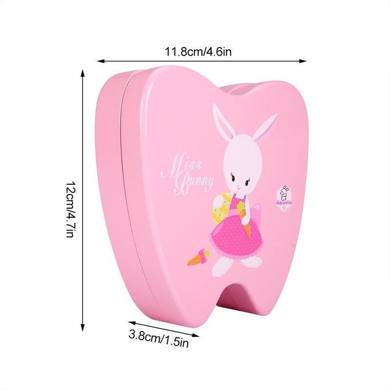 Baby Tooth Box Wooden Children Milk Teeth Collection Organizer Souvenir